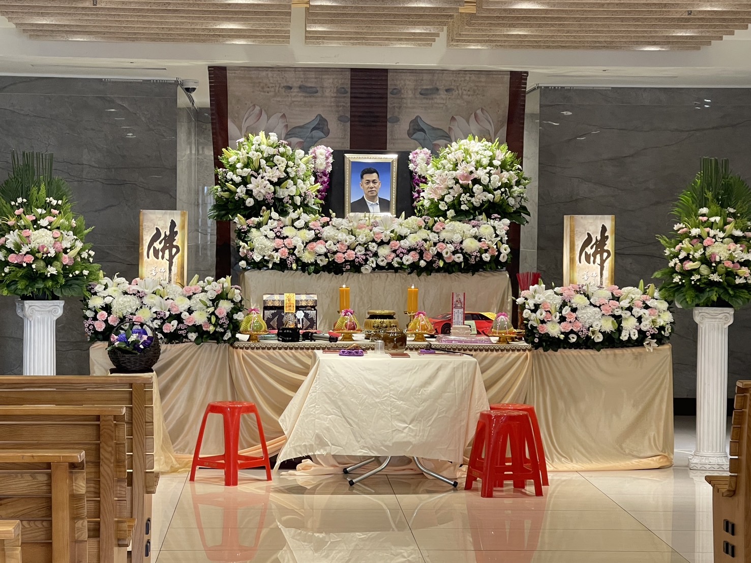 汪建民離世家屬今為他舉辦告別式。（讀者提供）