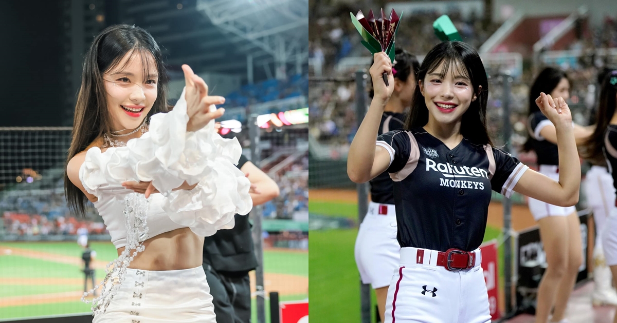 李多慧決定改機票多留1場客場應援，明年續約也「順利洽談中」。（翻攝自Rakuten Girls臉書）