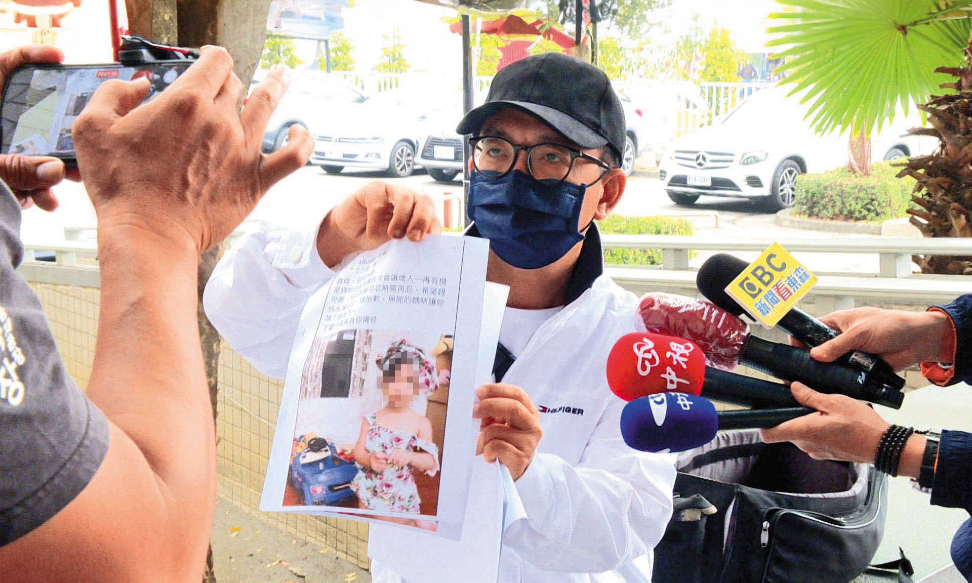 鄺姓男子（圖）入獄前夕，公開宣稱自己並非女童的生父。（東森新聞提供）