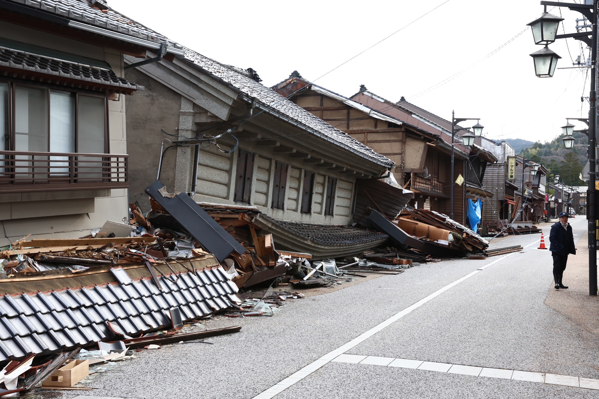 日本石川縣1日發生規模7.6強震，罹難人數截至今下午5點已上修126人死亡、超過200人失蹤。圖非事件地點。