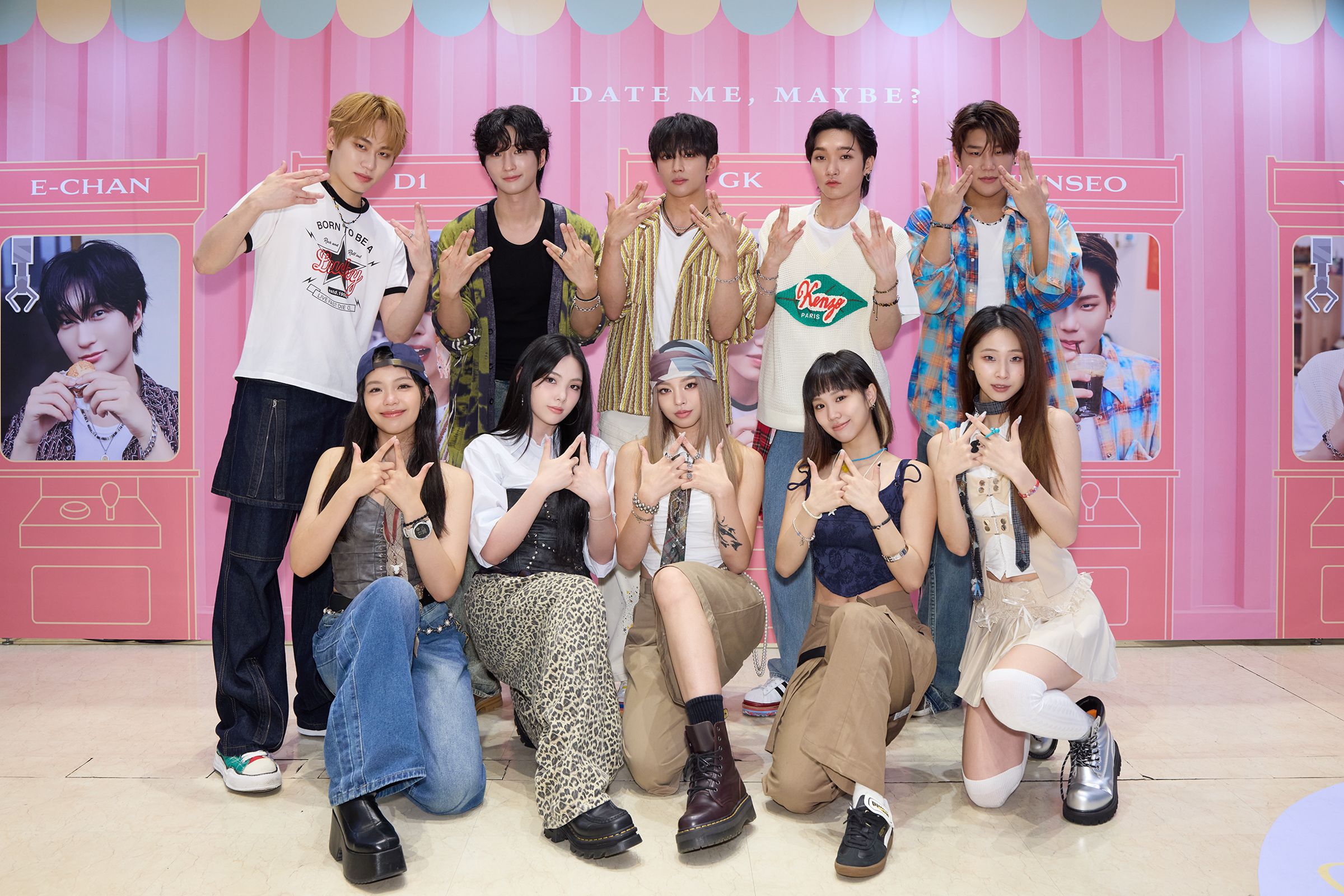 台灣女團babyMINT也來恭喜DKB開快閃店。（FU Entertainment提供）