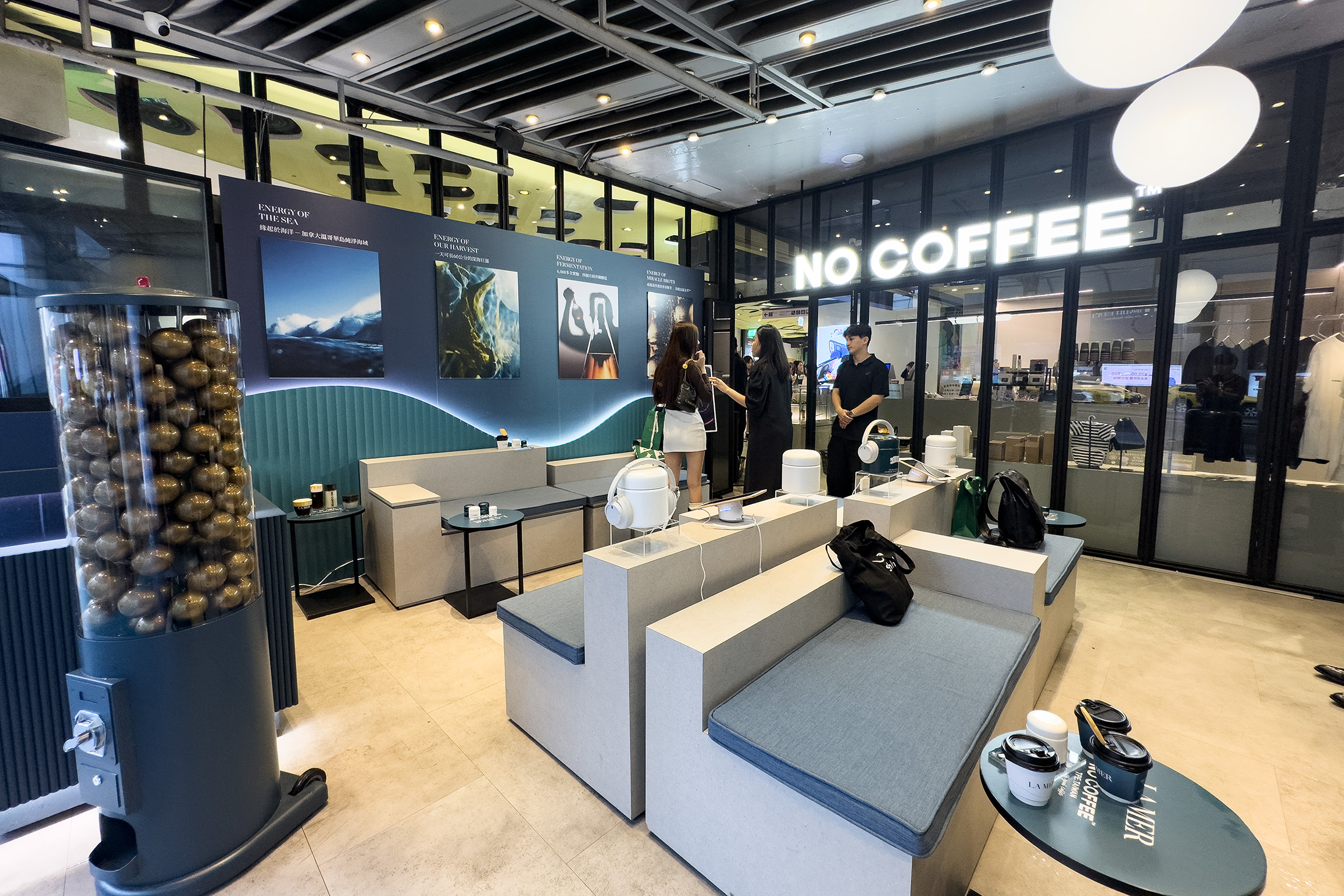 NO COFFEE與LA MER舉辦的聯名活動「NO CREAM NO LIFE」，全台巡迴首站於即日起至11月4日在台北南西新光三館率先登場。