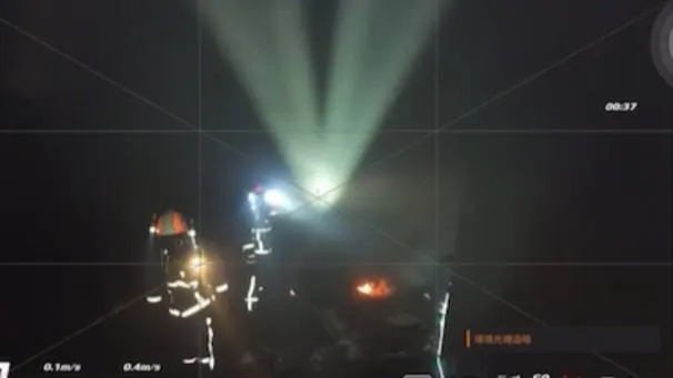 初步判定該場大火起火原因，工地施工恐為元凶。（翻攝畫面）