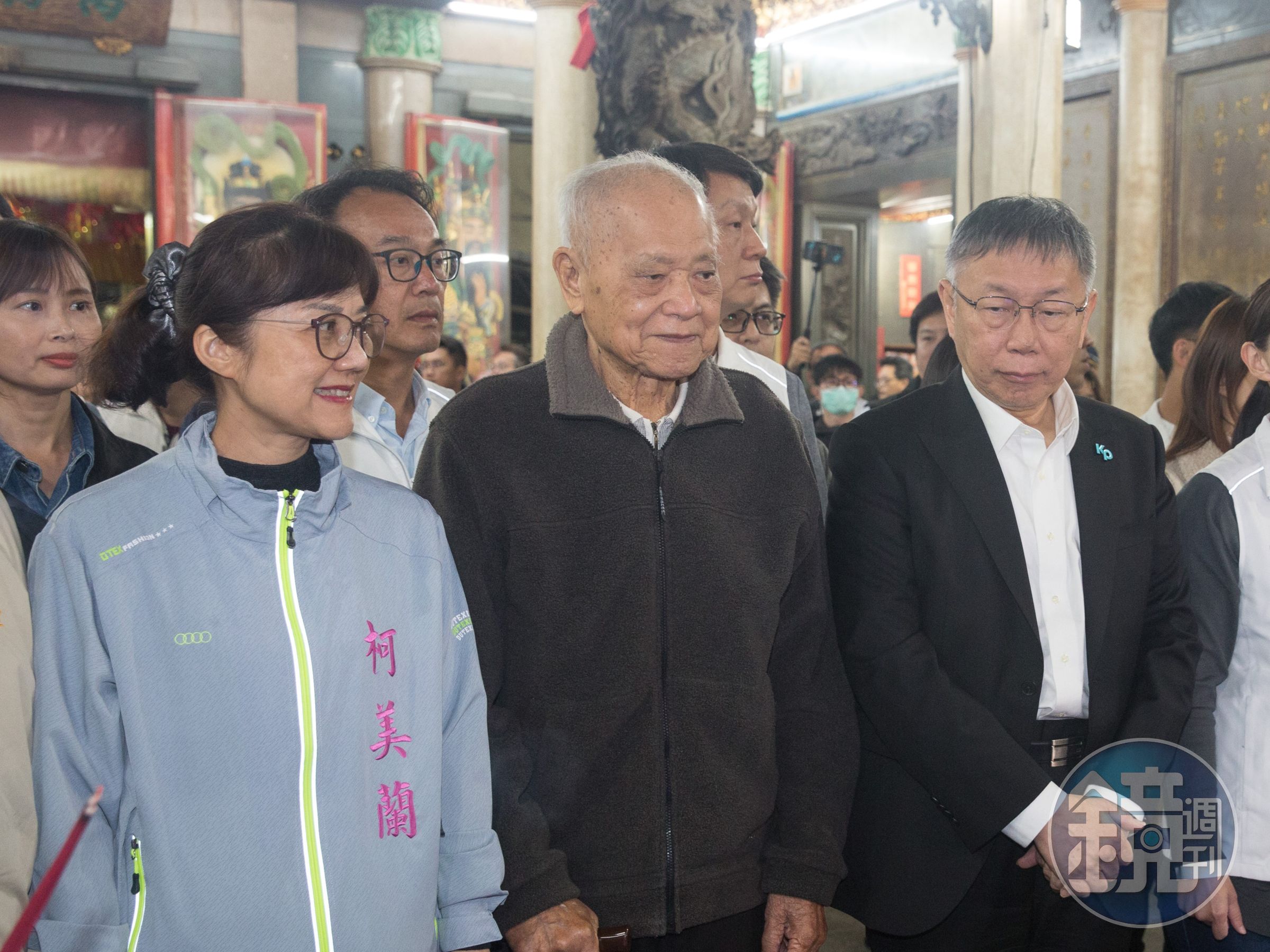 柯文哲父親柯承發(中)今(17日)傳出病逝消息,享耆壽94歲。(本刊資料照)
