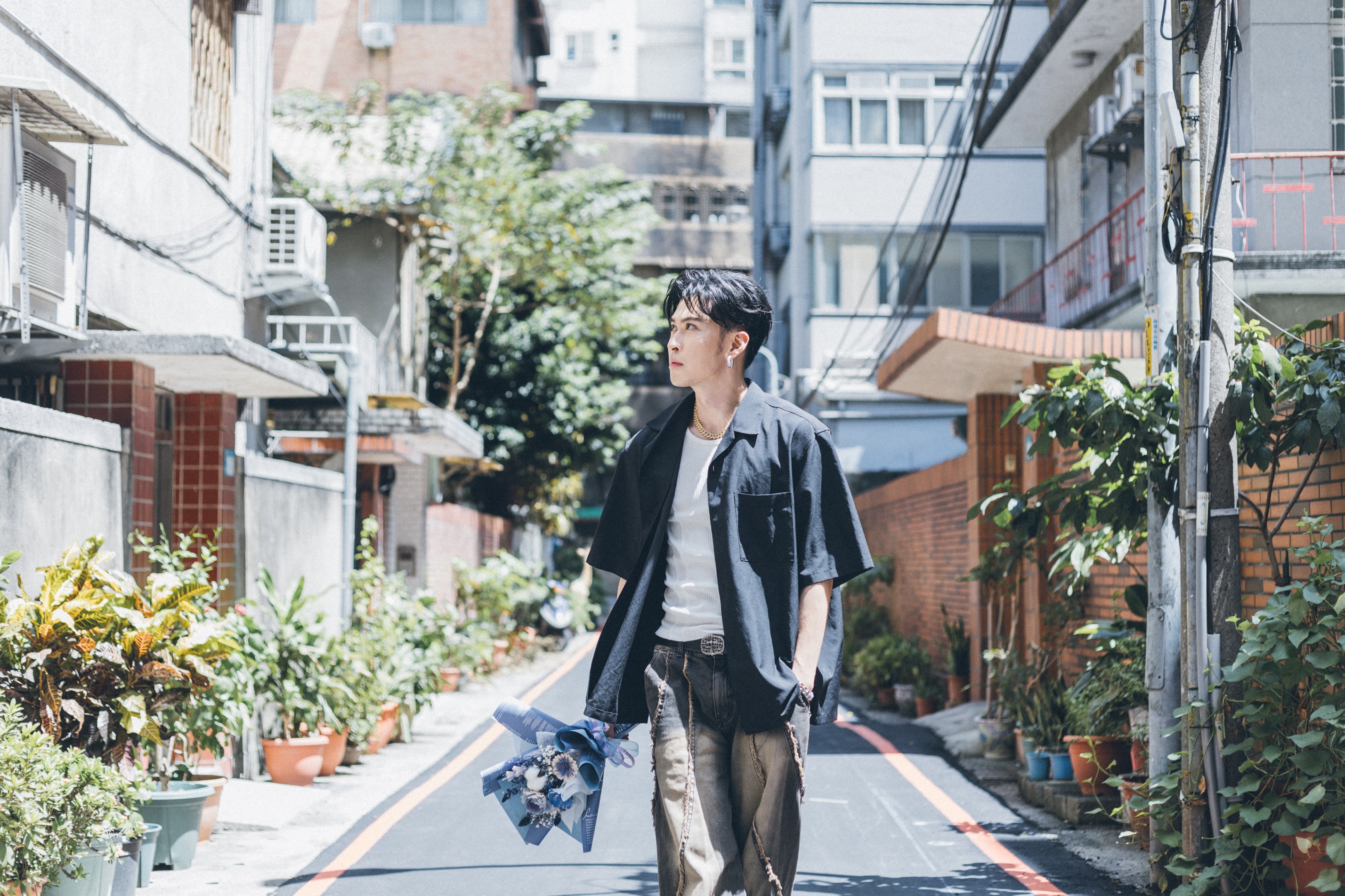 ChrisFlow唐仲彣目前單身，自招想認真找對象啦。（星河音樂工作室提供）