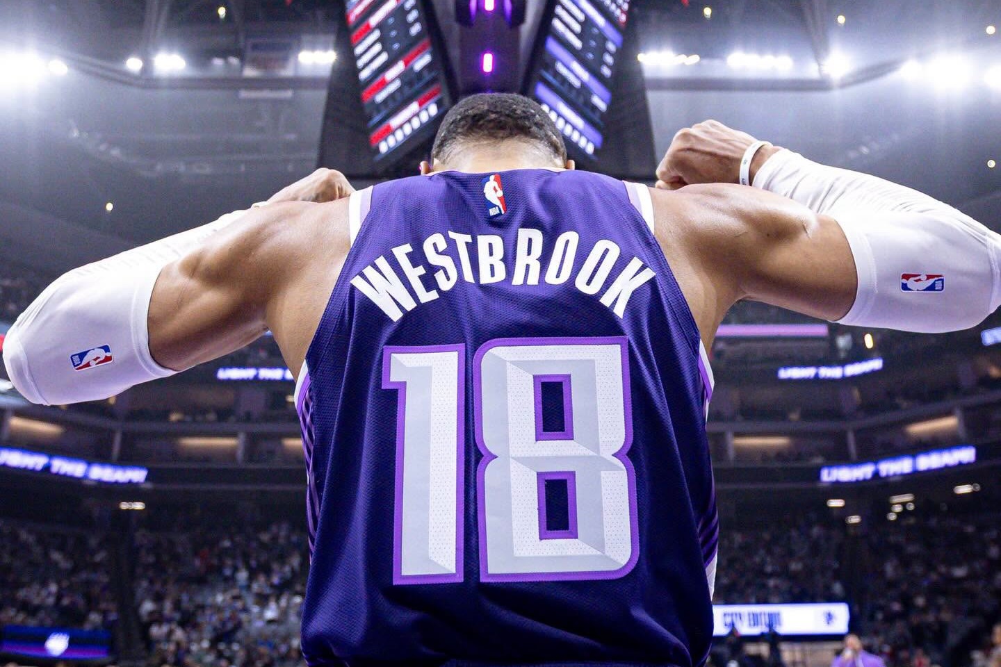 衛斯布魯克宣布高掛球衣。（翻攝自FB@Sacramento Kings﻿）