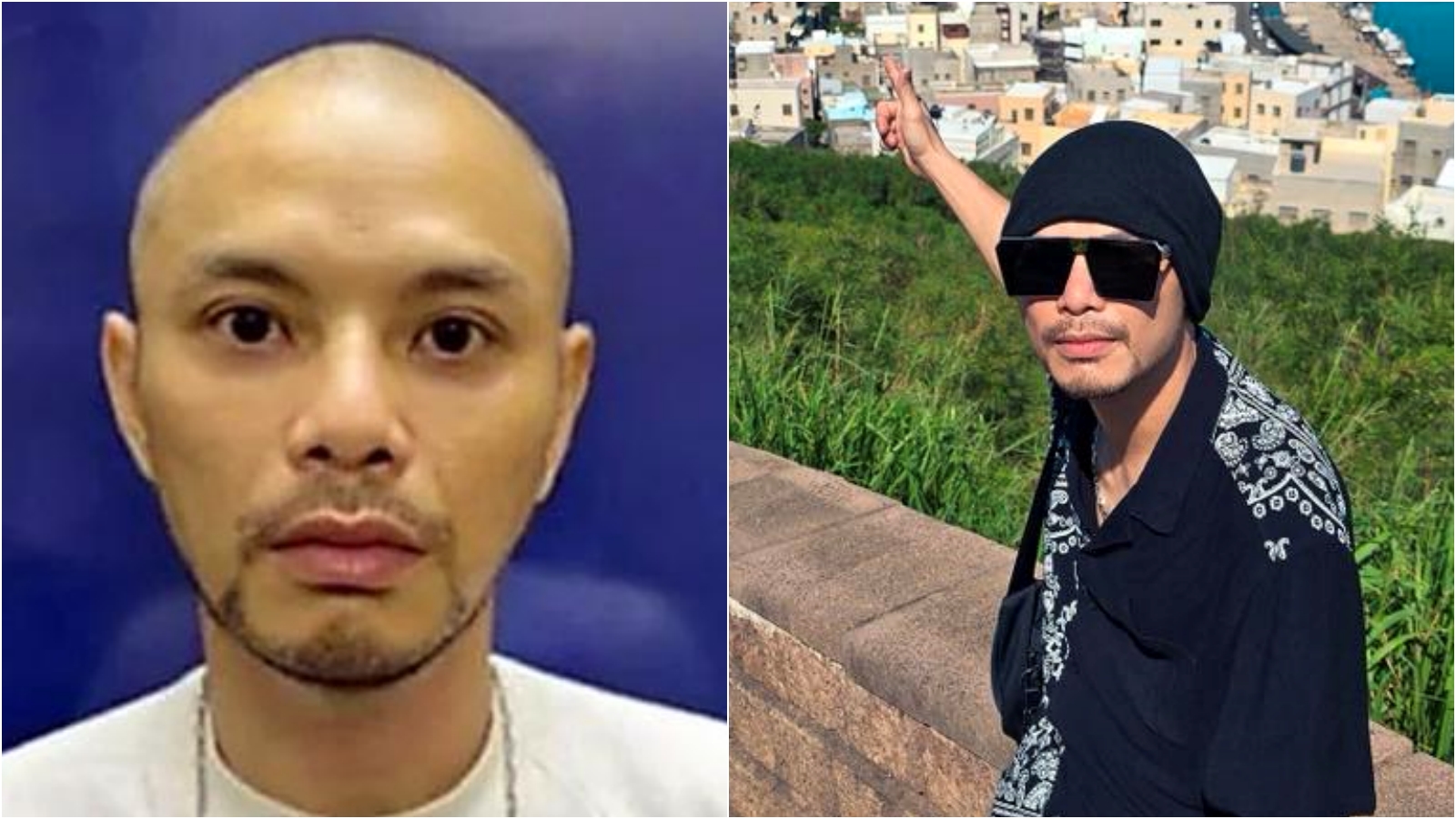 黃明志今日下午獲保釋，同樣戴著招牌毛帽。（翻攝星洲日報、黃明志臉書）