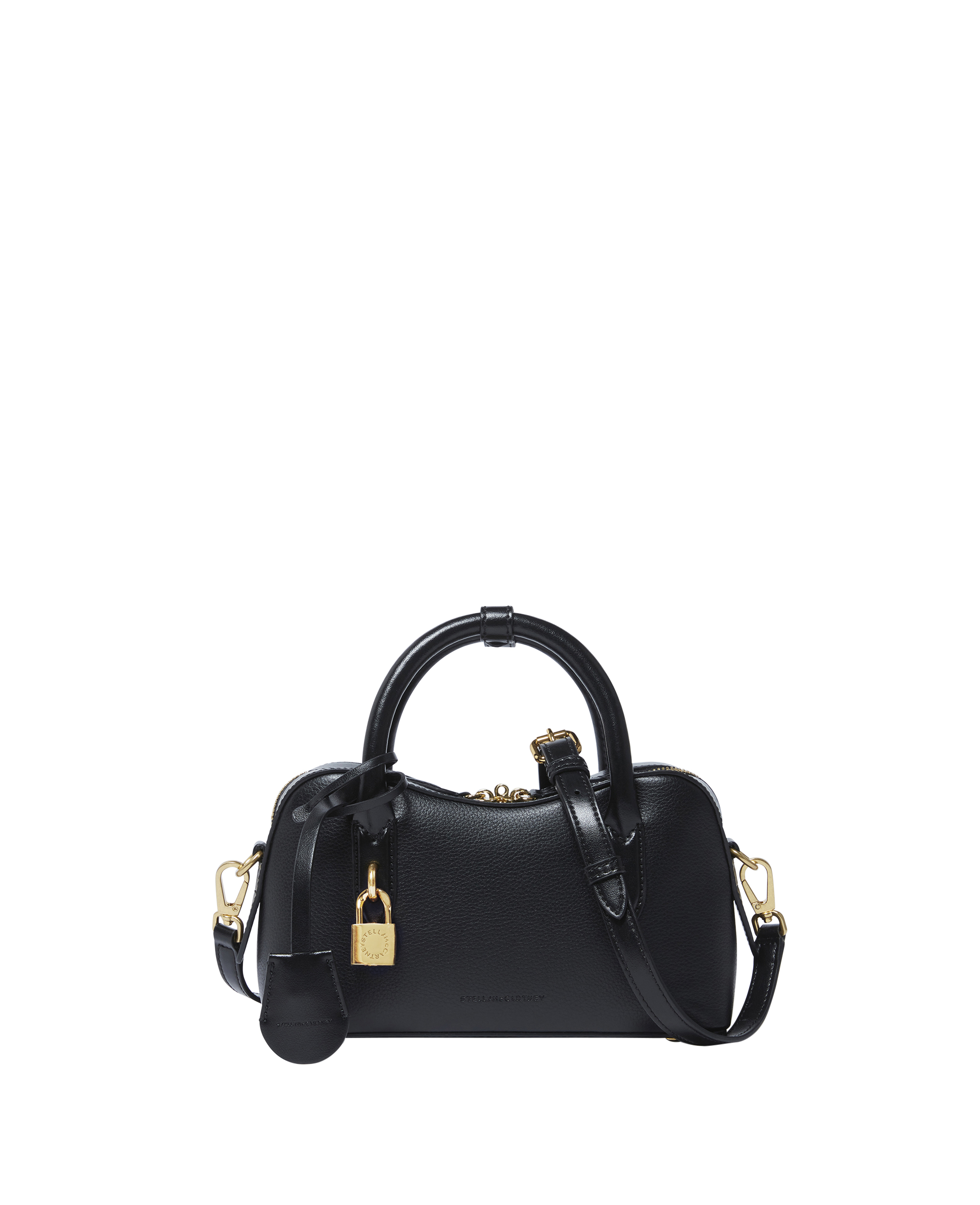 Stella McCartney Stella Ryder午夜黑斜背包。NT$43,600（台元提供）