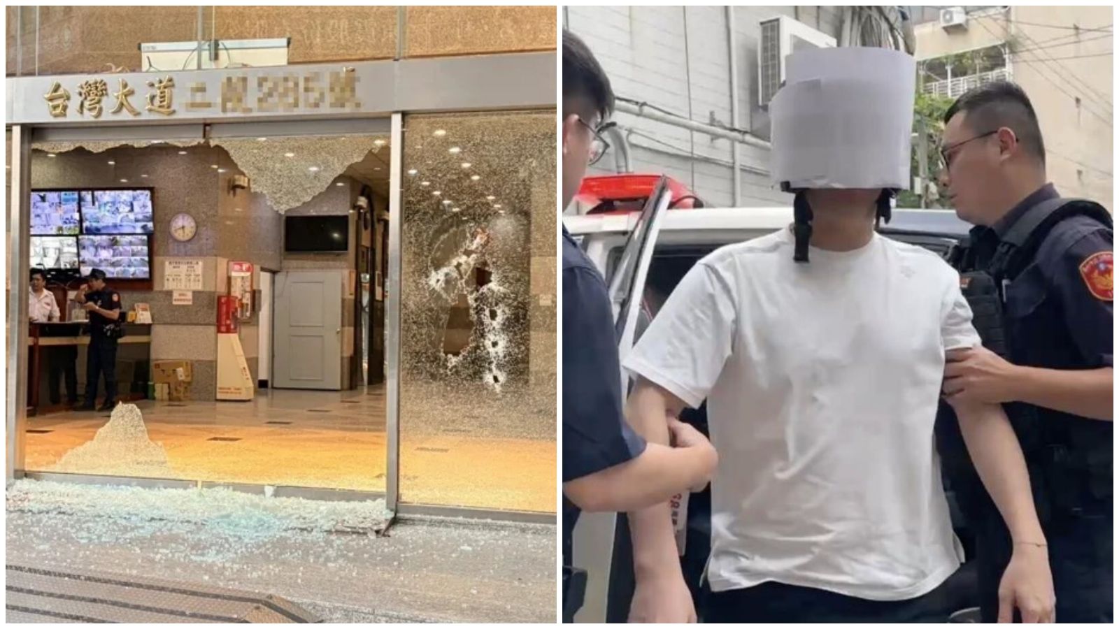 MP5衝鋒槍掃射台中商辦13槍!槍手苗栗投案 警方追查是否有共犯
