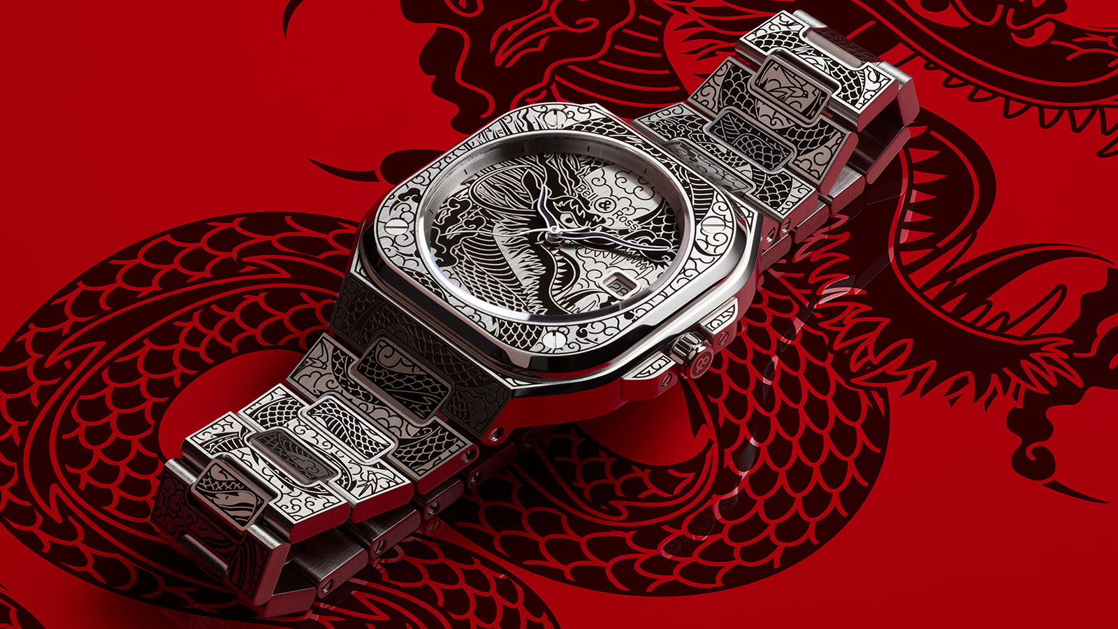 BELL & ROSS BR 05 Artline Dragon｜錶徑40mm／不鏽鋼材質／時、分、秒、日期指示／BR.CAL-321自動上鍊機芯／定價NT$ 271,000（限量99只，專賣店及官方商城獨賣）