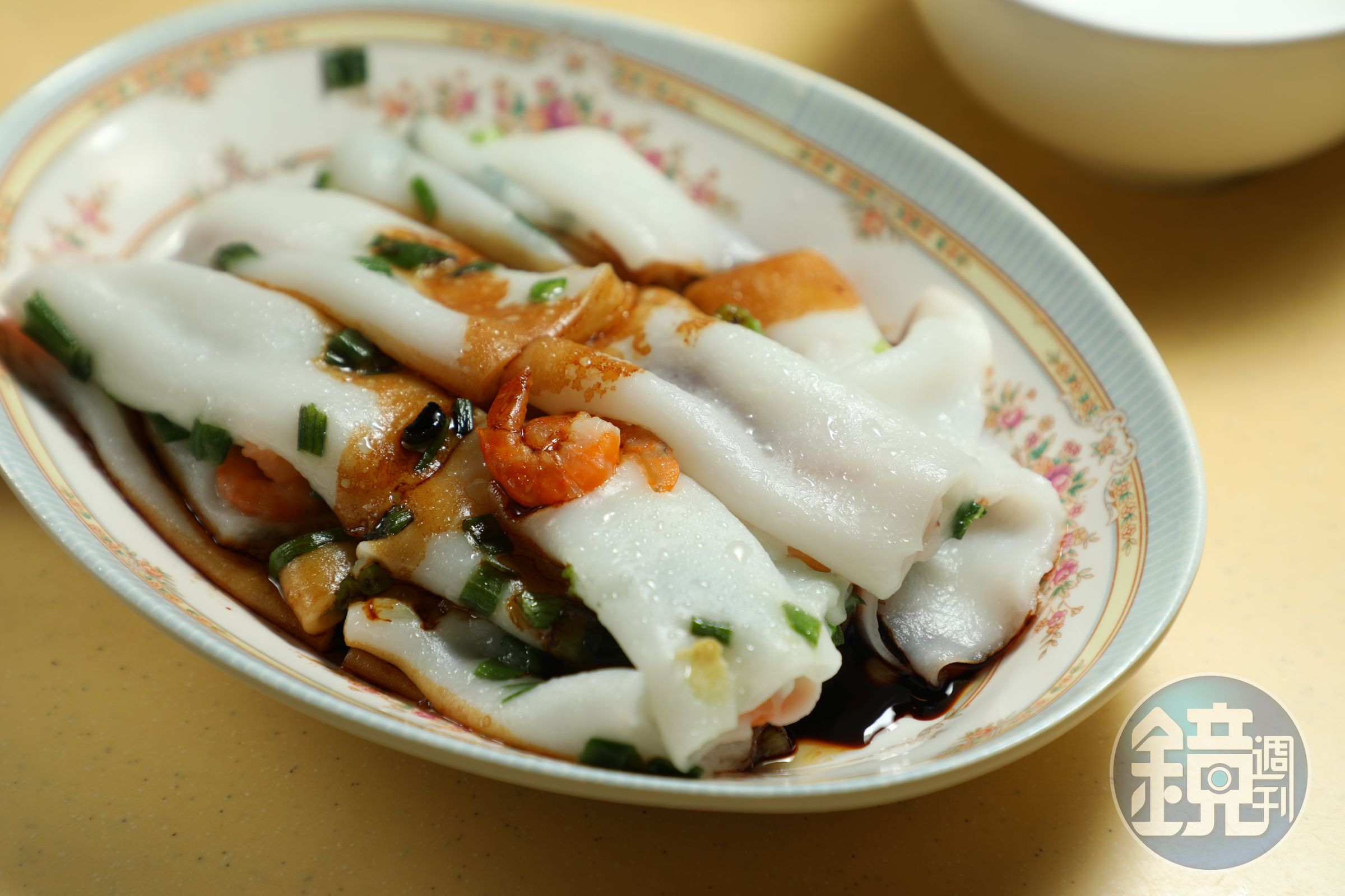 「蝦米腸粉」的蝦米非常提味，讓清淡的腸粉也變得鮮美。（港幣19元／份）