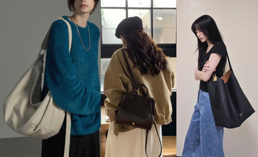 2025會流行哪些包款呢？掌握「6大重點」讓你走在時髦最前線。（instagram @_laidback_daily / @miq_selection / @zuhazana）