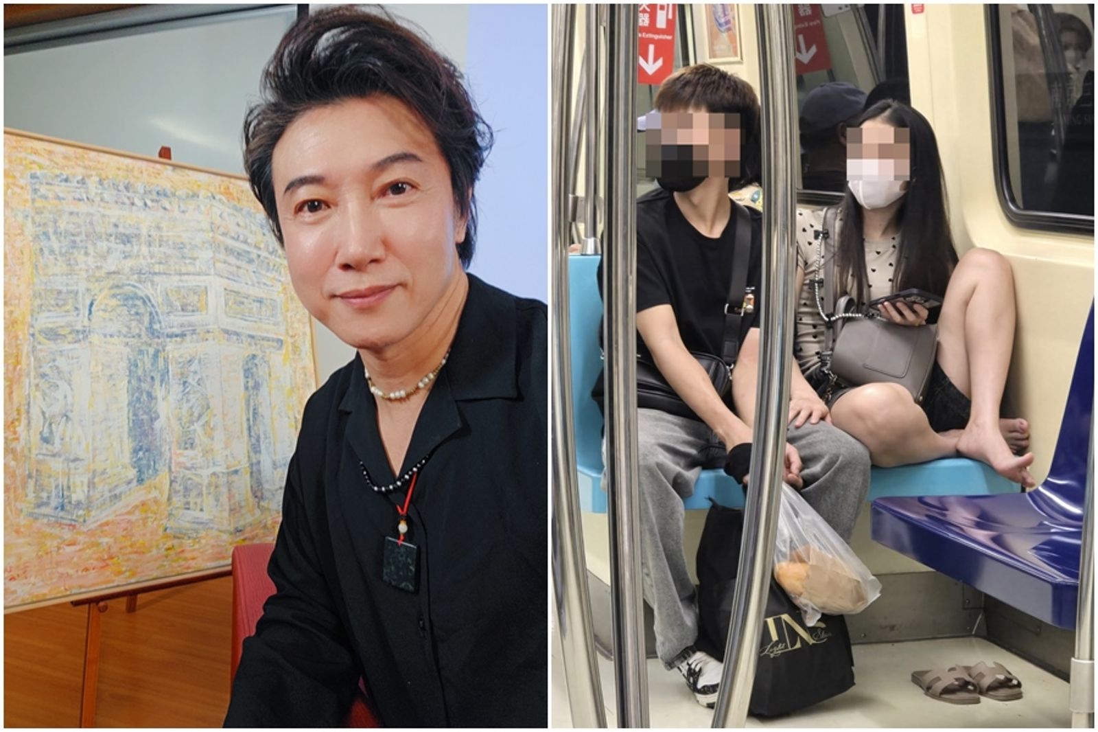 陳鴻搭捷運遇外籍女「光腳踩椅」　建議：該淘汰層次較差外來者