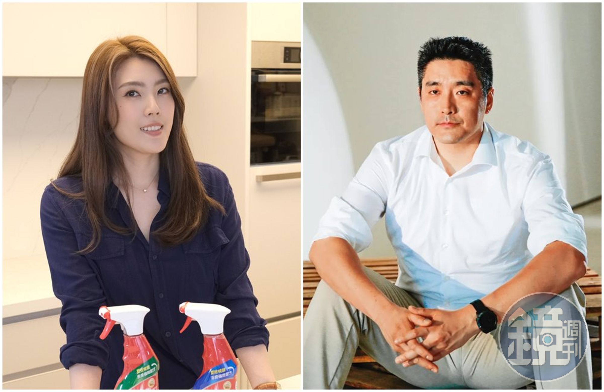 理科太太(左)與前夫John(右)離婚撕破臉。(翻攝理科太太臉書/本刊資料照)