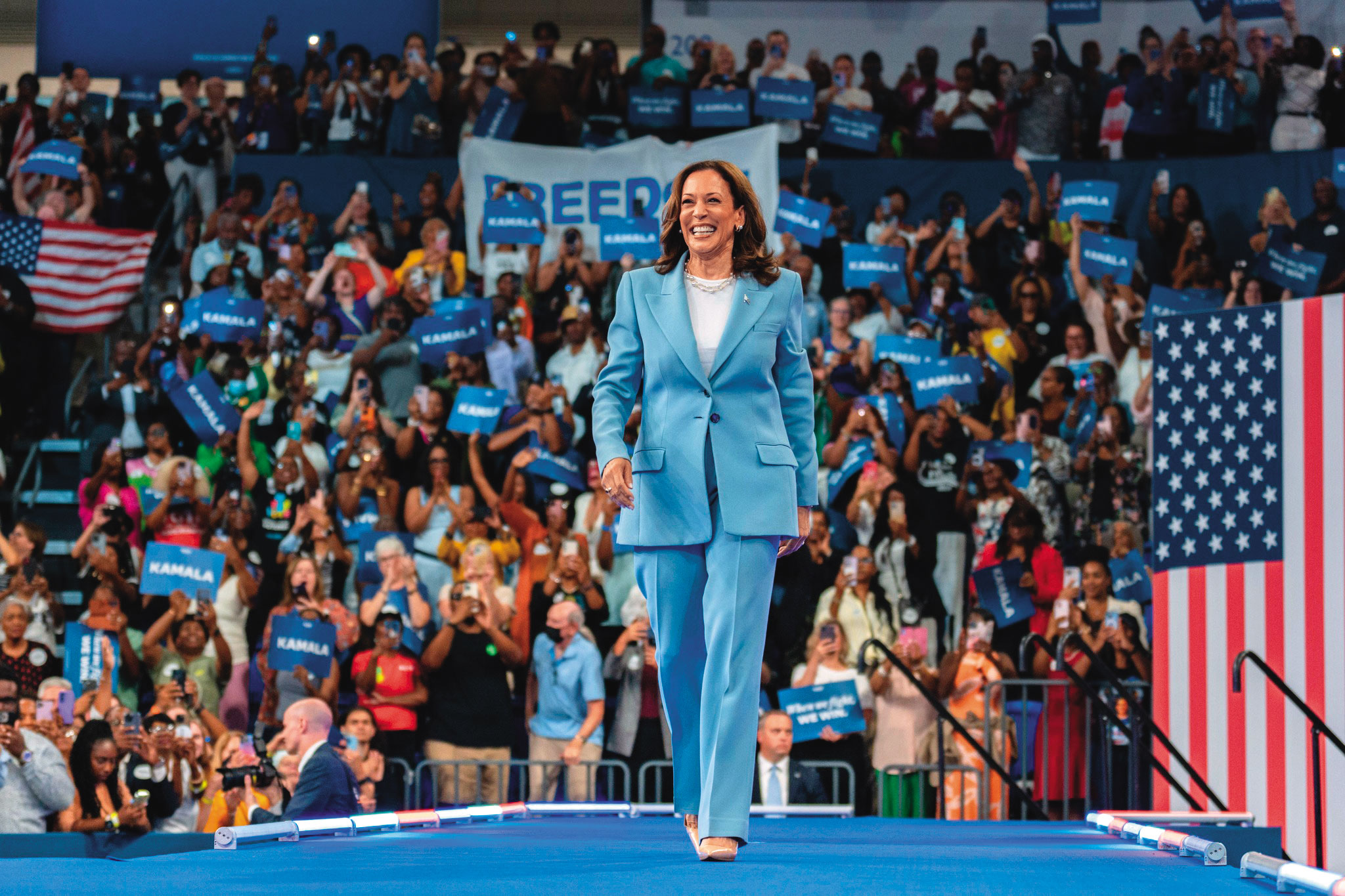 賀錦麗身上集合了一切川普想要摧毀的東西，而她跟川普的對決就是2種美國夢的對決。（翻攝賀錦麗臉書）