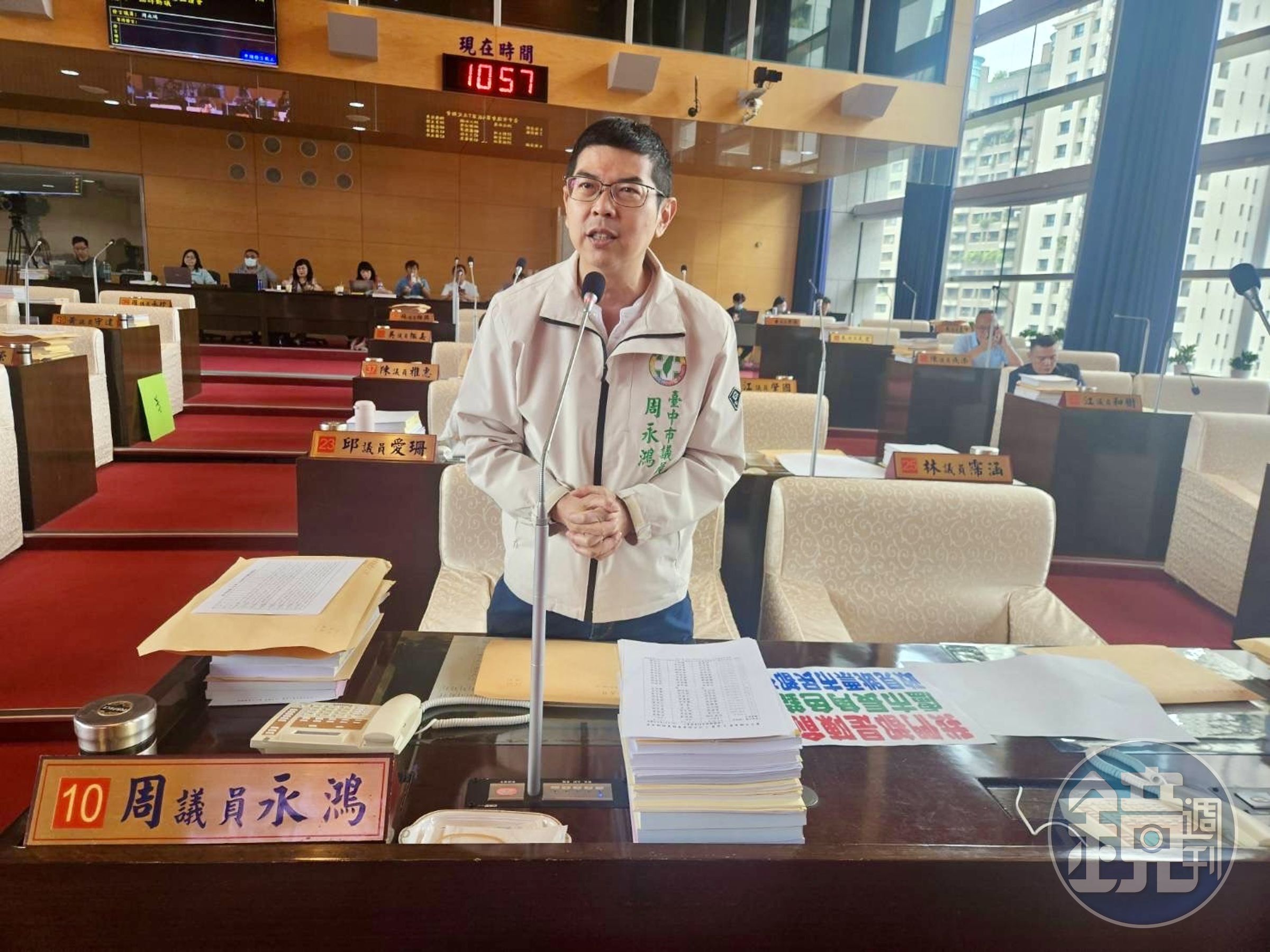 台中市議員周永鴻認為，女童在台中，台中社會局知道有異狀就不能不管。（周永鴻提供）