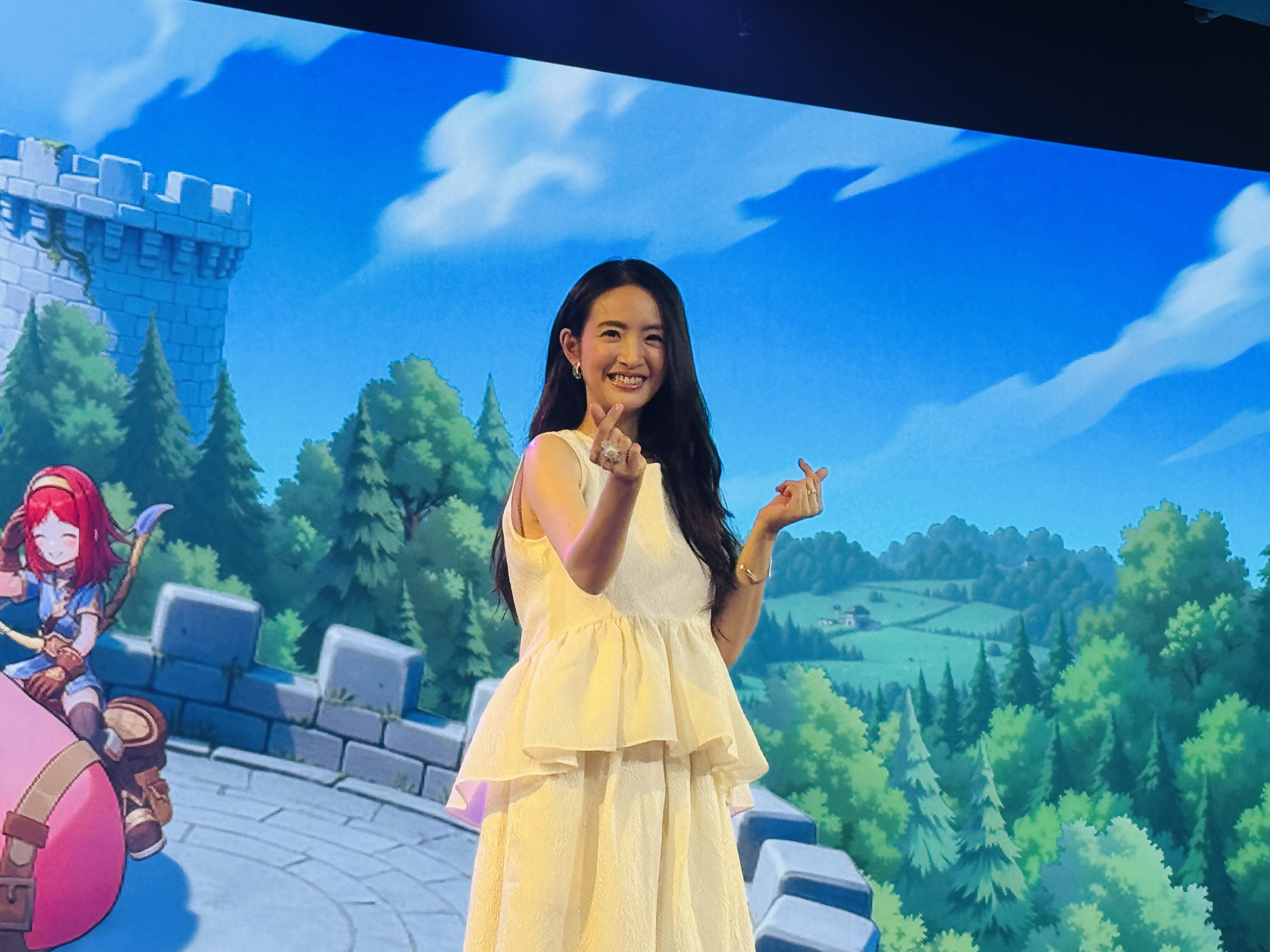 林依晨今為代言電玩遊戲站台。
