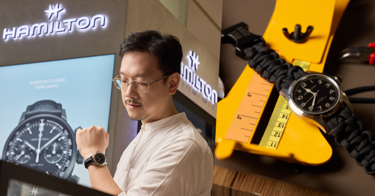 YouTube頻道《那些電影教我的事》水ㄤ首次近距離體驗兩款漢米爾頓（Hamilton）經典電影腕錶，從細節設計到佩戴感受，重現大銀幕裡的時間哲學。