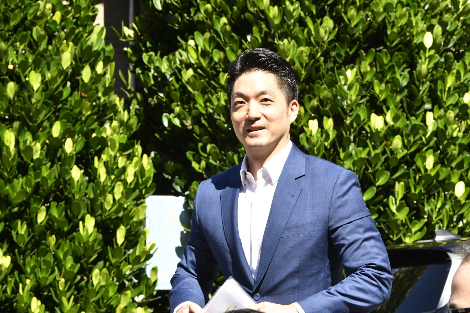 連日台北市未放颱風假，讓在台北上班的酸民崩潰，但今天一早天氣反轉，讓網友直喊「市長神準」。（鏡報李智為）