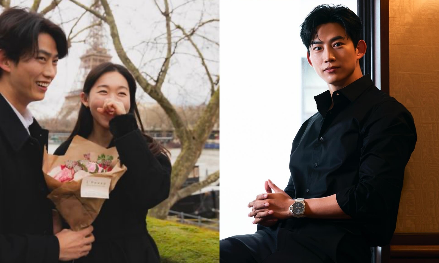 玉澤演以親筆信宣布婚訊。（左為網路圖片、右翻攝玉澤演IG）