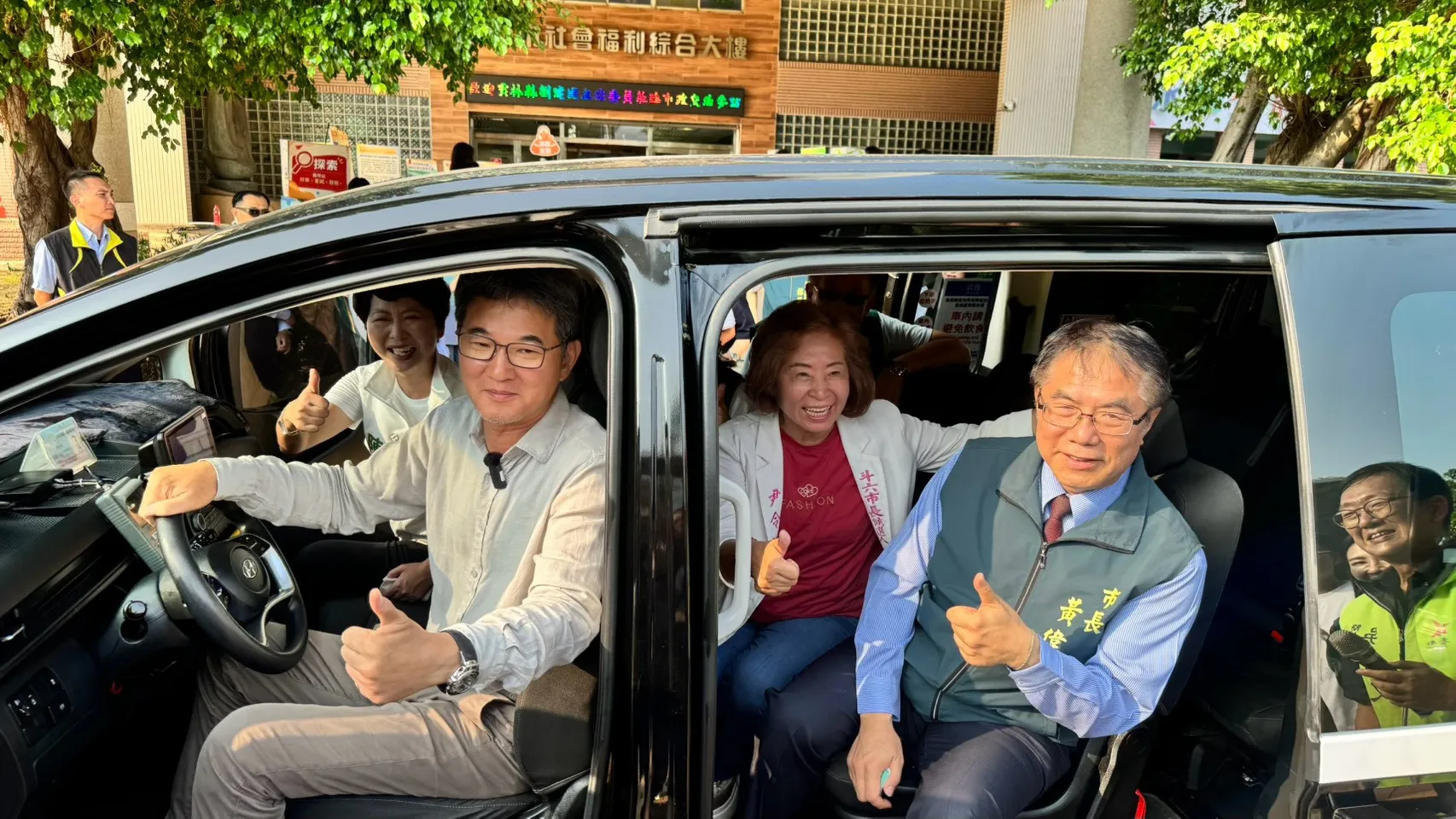 劉建國昨日率團前往臺南市政府展開「請益之旅」。民進黨雲林縣長候選人劉建國提供