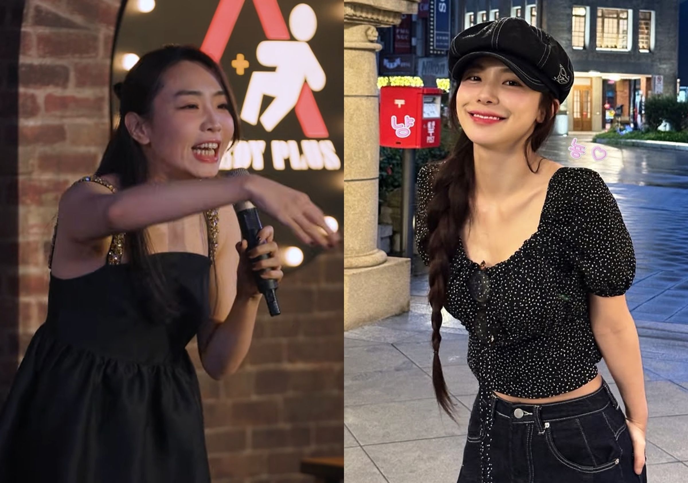 呱吉昨天在直播上談及林妍霏（左）跟李多慧（右）事件，認為這不是霸凌，因為2人間不存在權力不對等的關係。（翻攝自YouTube STR Network／李多慧IG）