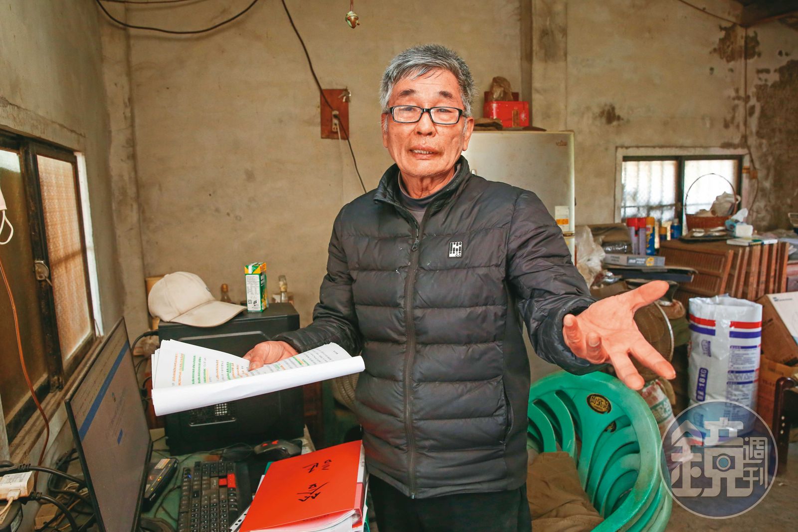漁民陳錦模控訴台泥修繕不完善等因素,使他無法進場養殖。