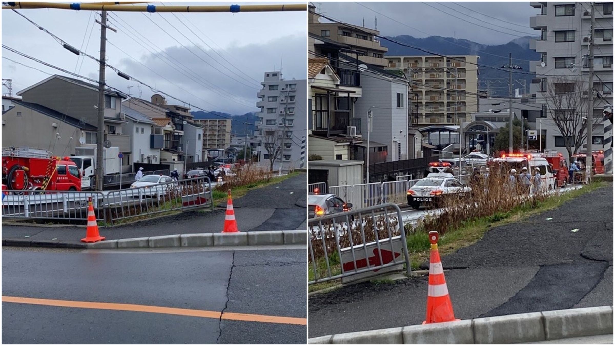 日本京都警方通報「伏見區殺人未遂事件」。(翻攝自X@Gt8VUlzRG7buafO)