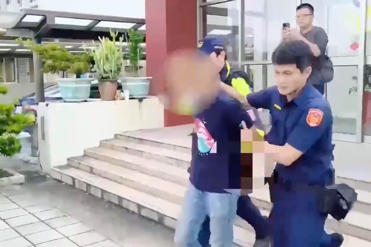 謝男在彰化被捕。（翻攝畫面）