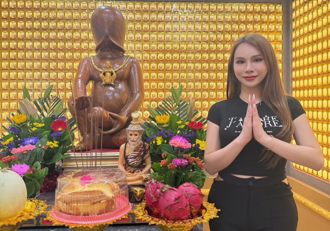 小A辣藉由膜拜陽具神找到自信，讓她更加堅定信仰。（讀者提供）