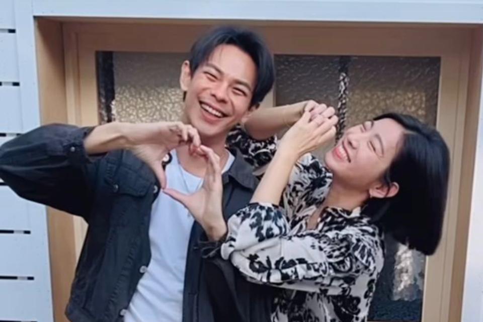 米可白與孫綻因戲相戀，去年認愛。（翻攝自mimi00419 IG）