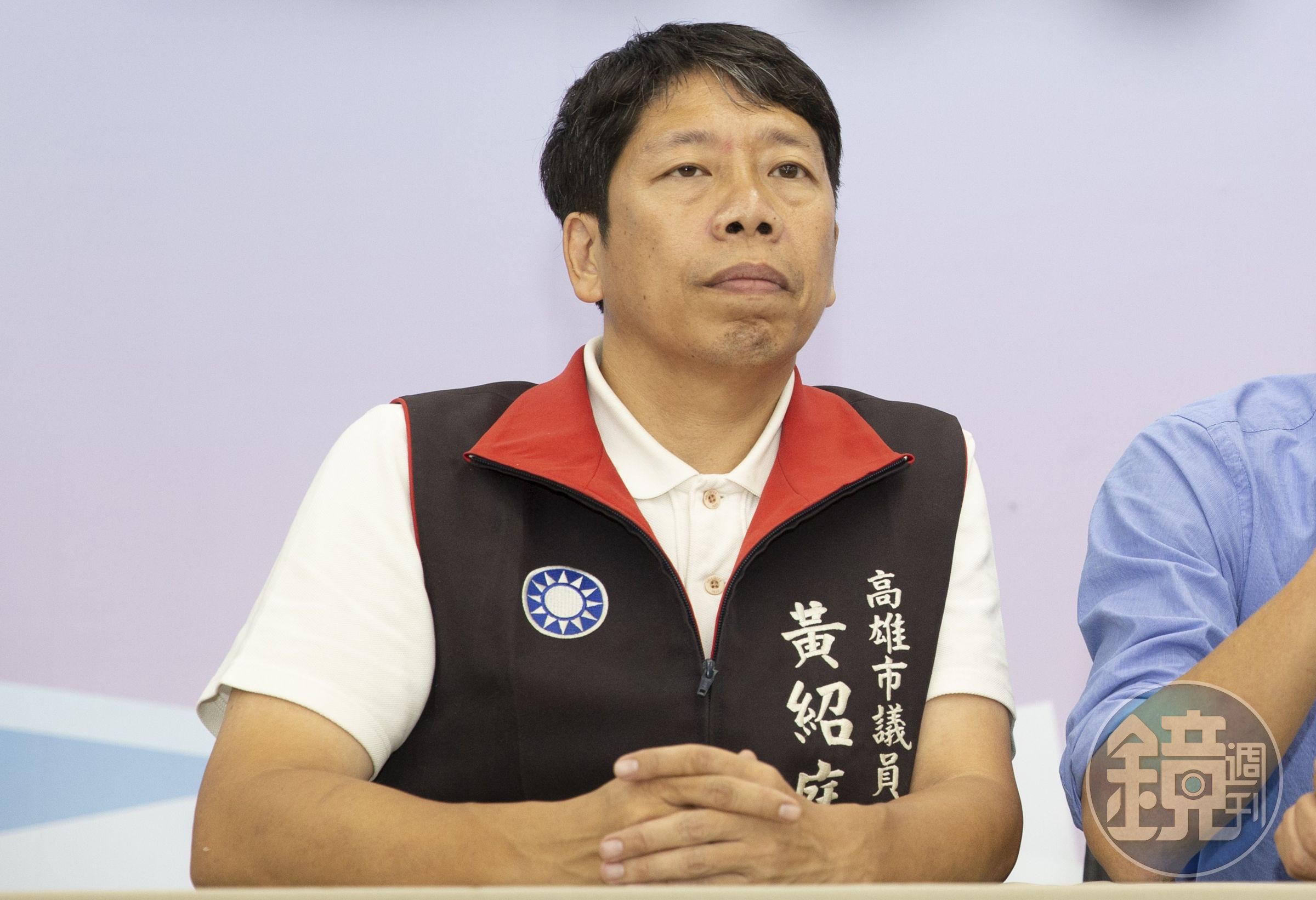 國民黨高雄市議員黃紹庭疑涉助理費風波遭檢調搜索,但人卻行蹤成謎。(本刊資料照)