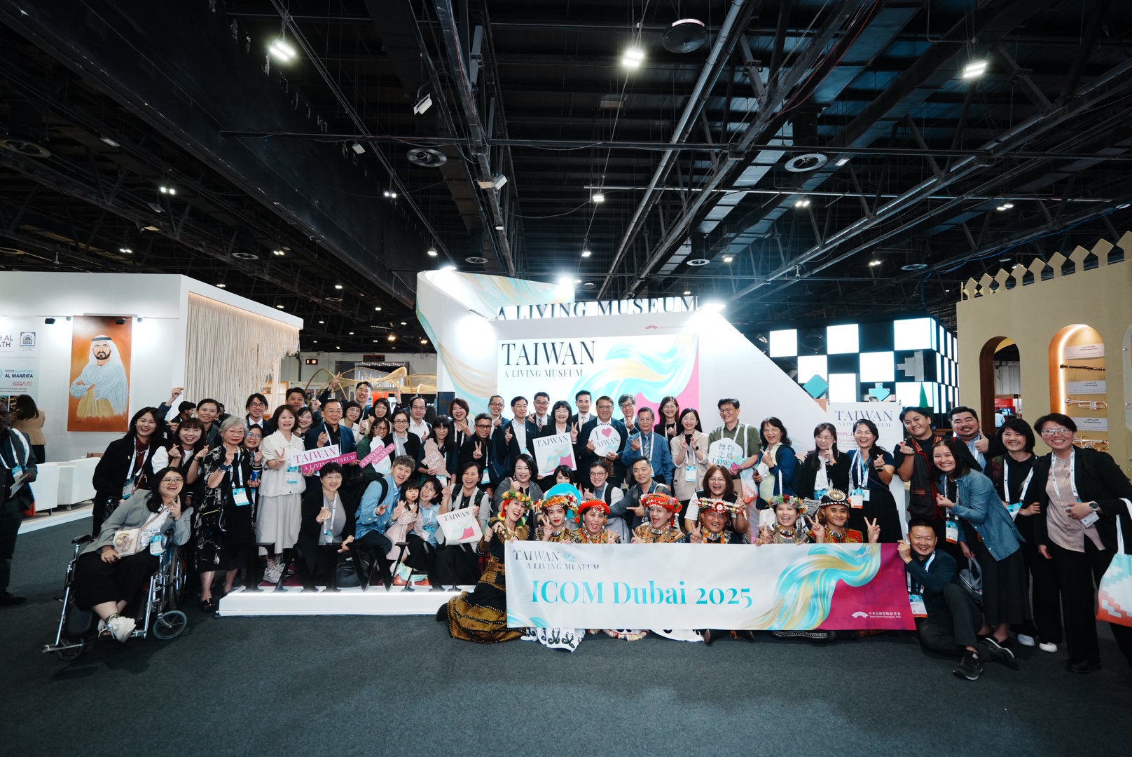 臺灣館開幕圓滿成功，讓世界看見臺灣文化實力。（中華民國博物館學會提供）