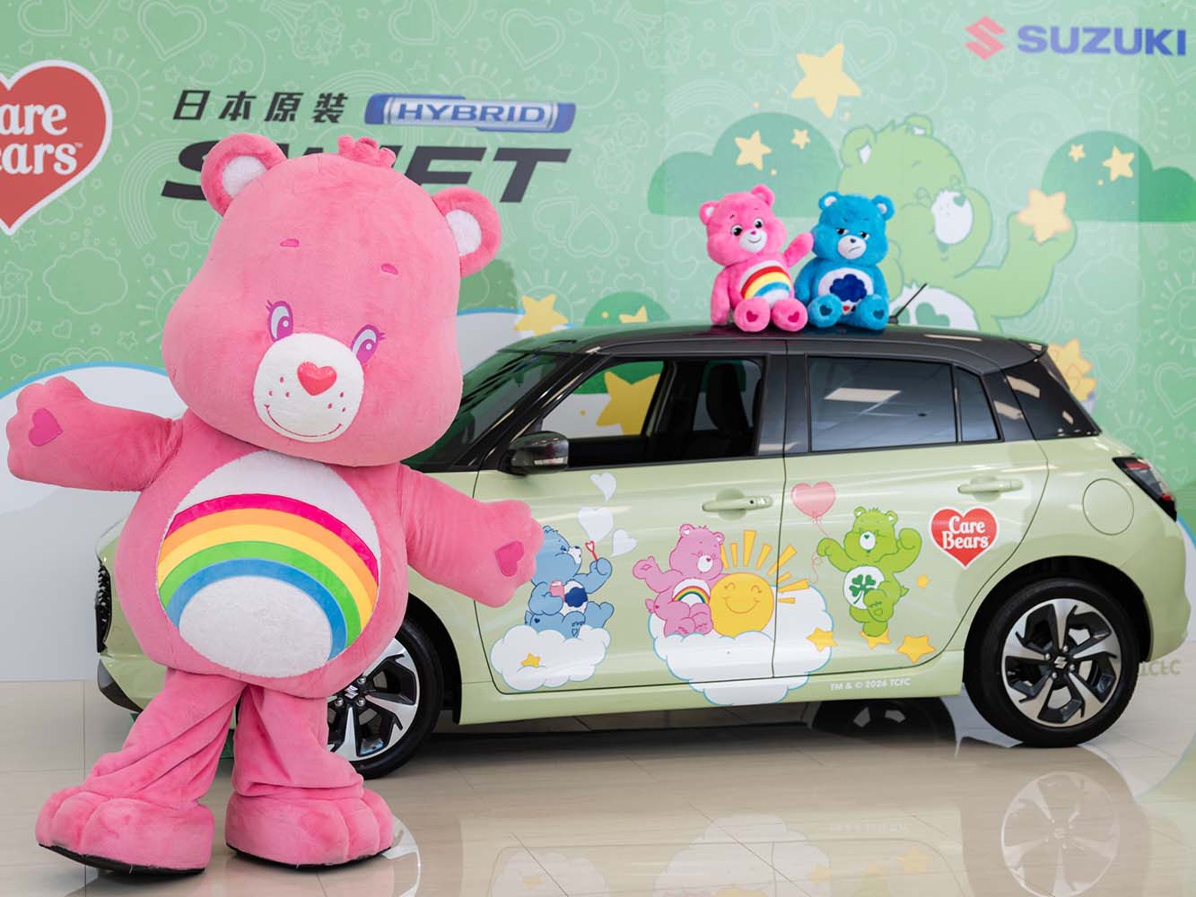 SUZUKI再次宣布攜手知名IP，與Care Bear推出聯名特仕Swift。