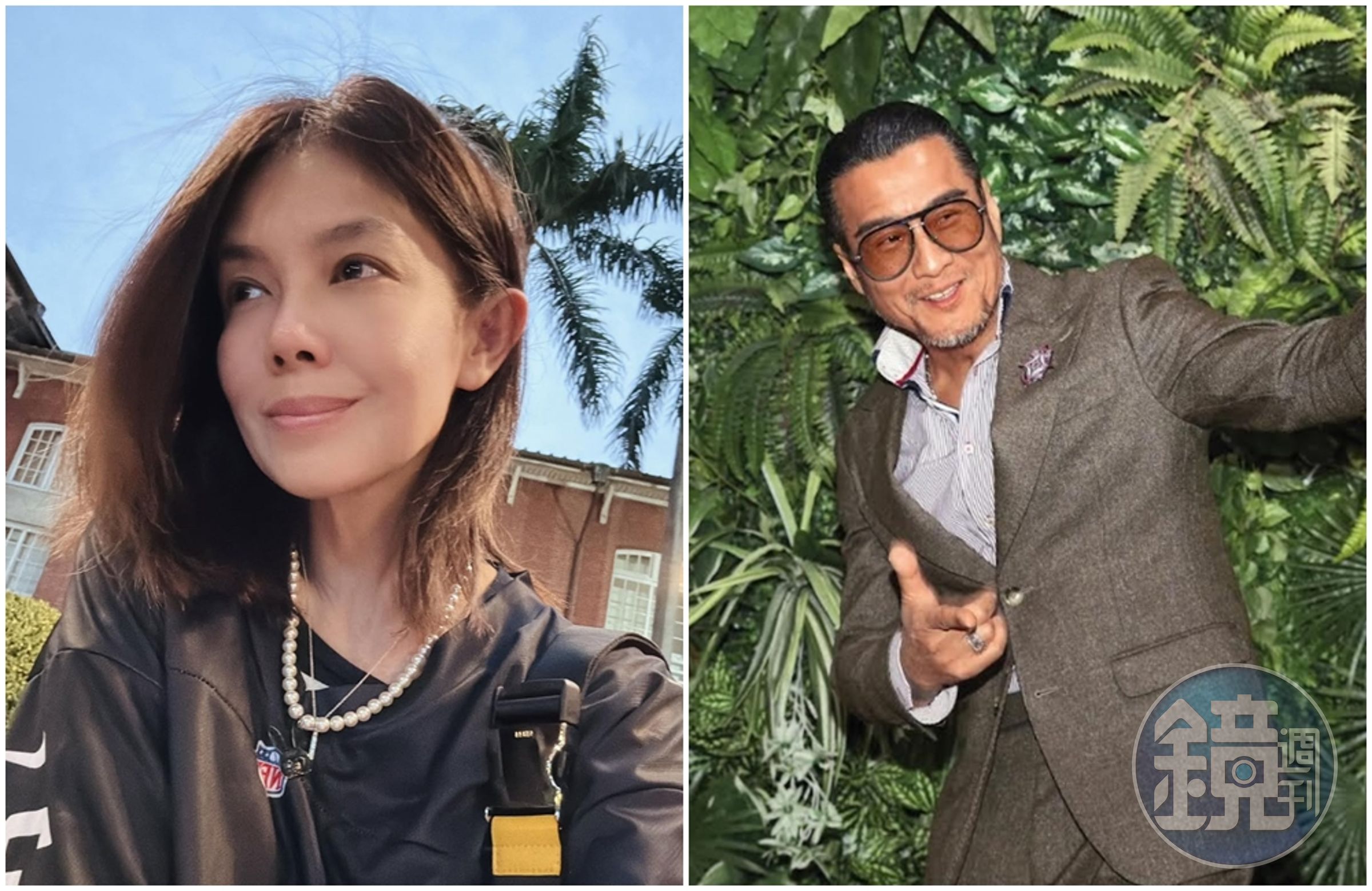 林美貞發文宣布和孫興離婚。（右圖翻攝臉書，左圖資料照）