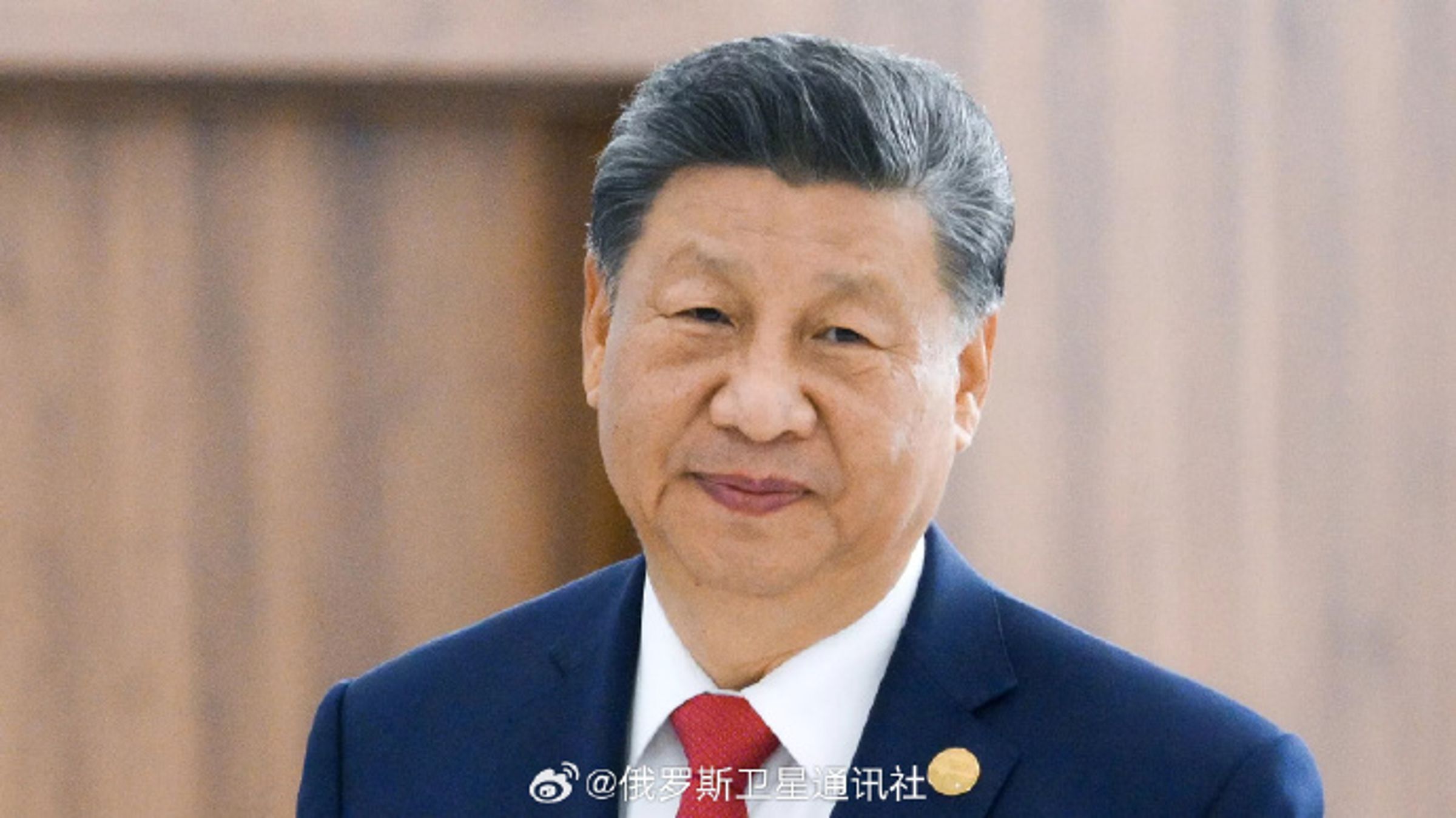 中國國家主席今赴莫斯科對俄羅斯進行國是訪問。(翻攝自俄羅斯衛星通訊社微博)