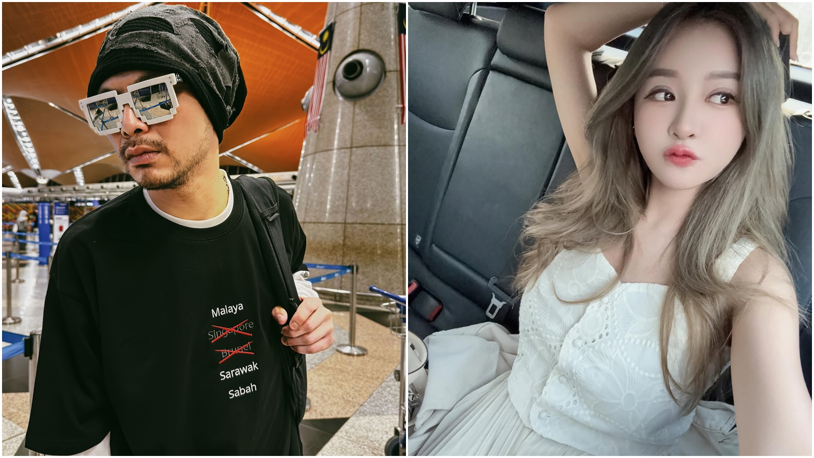 謝侑芯赴馬來西亞工作卻猝逝,黃明志被捲入其中,還涉嫌吸毒與持有毒品。(翻攝自臉書@黃明志、Instagram@irisirisss90)