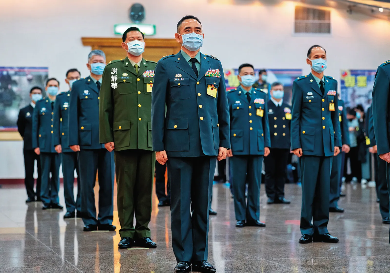 謝靜華外語能力佳，曾被派往美國受訓，2021年晉升少將。（翻攝總統府flickr）&nbsp;