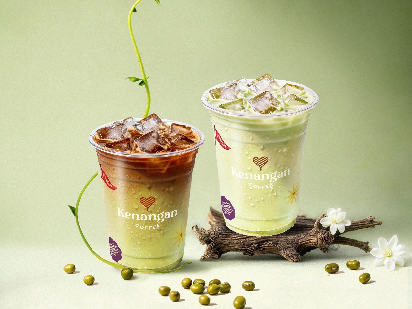 Kenangan Coffee插旗新竹巨城!「綠豆沙拿鐵」新登場 開幕期間指定飲品買一送一