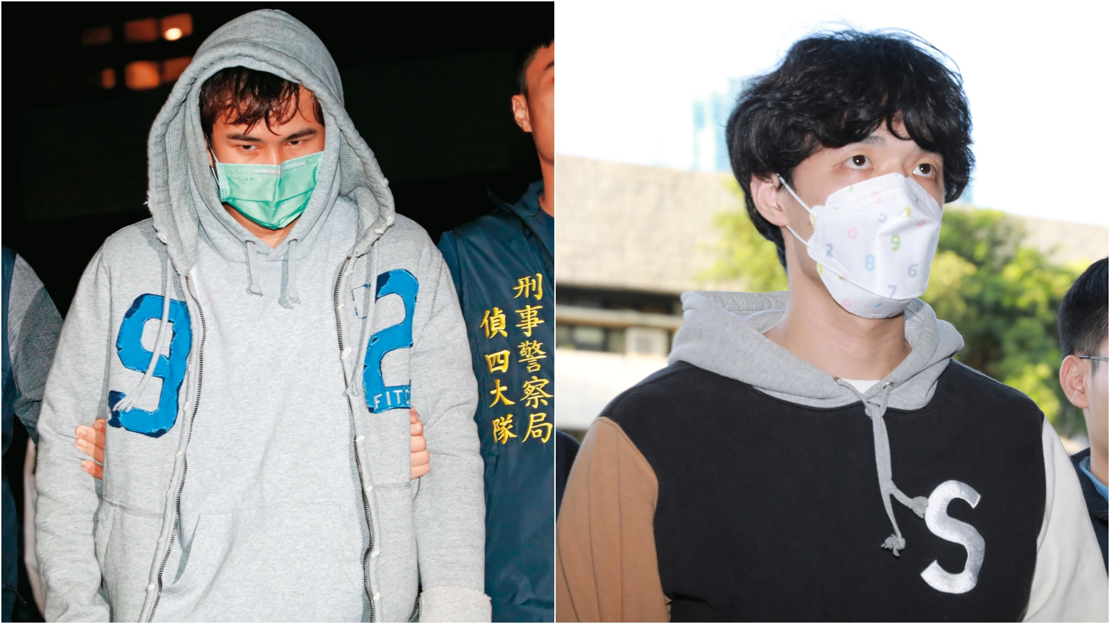 柯旻豪(左)被判7年、吳季穎(右)獲判2年、緩刑2年。(本刊資料照)