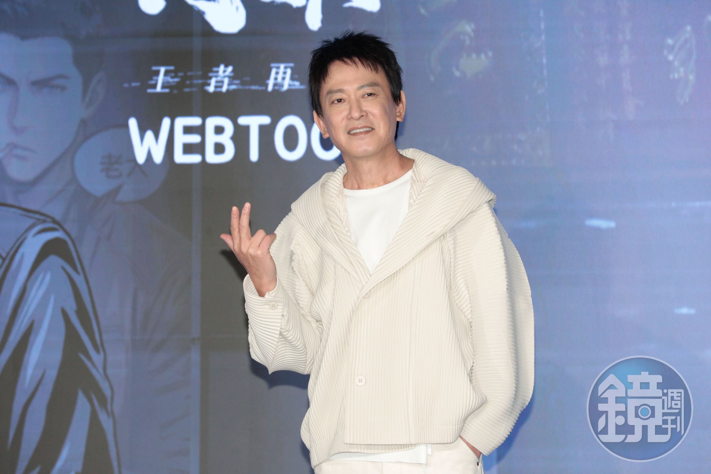 王識賢黑道大哥角色深入人心，新片《網紅老爸》反轉形象演暖心慈父，其實現實也是「女兒奴」。