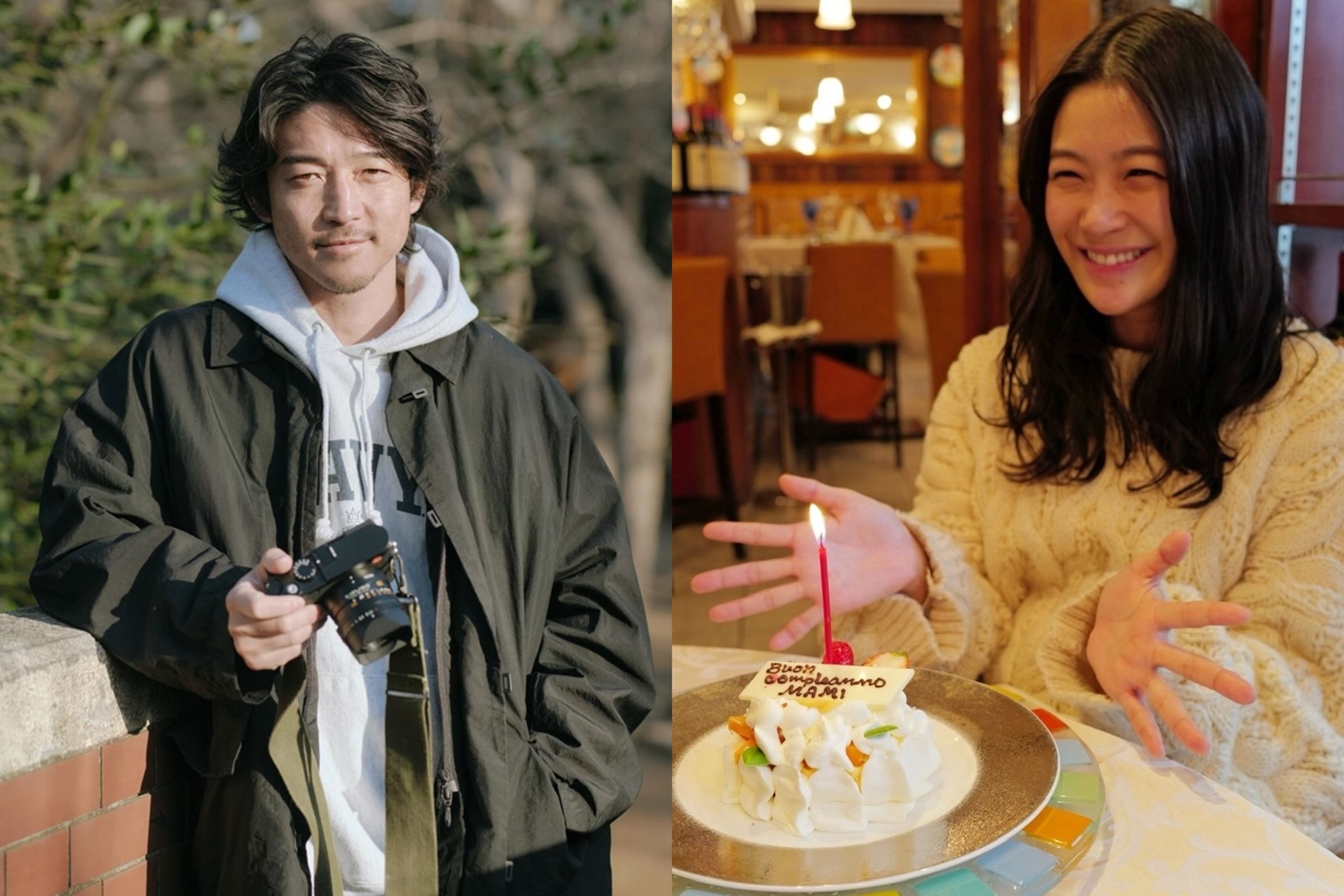 日本前國腳後衛西大伍與擁有「小蒼井優」之稱的33歲氣質女星加村真美宣布結婚。（翻攝自西大伍、加村真美IG）