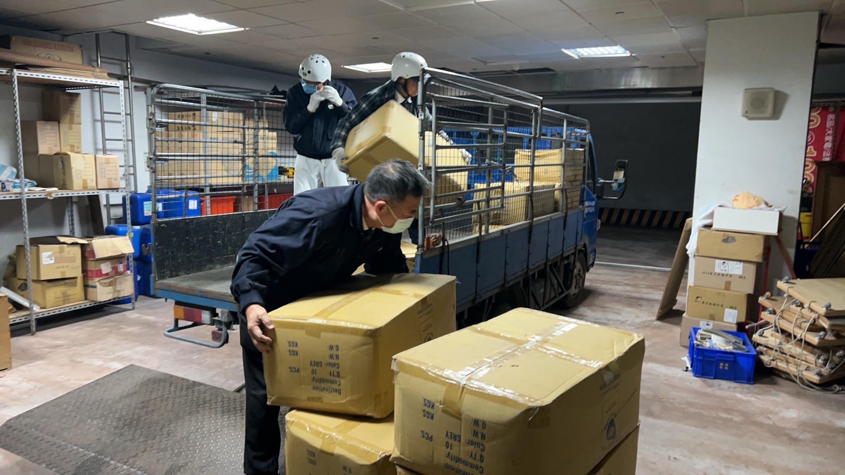 嘉義縣大埔鄉21日凌晨0時17分發生規強震，慈濟深夜啟動人員與物資關懷。（慈濟基金會提供）