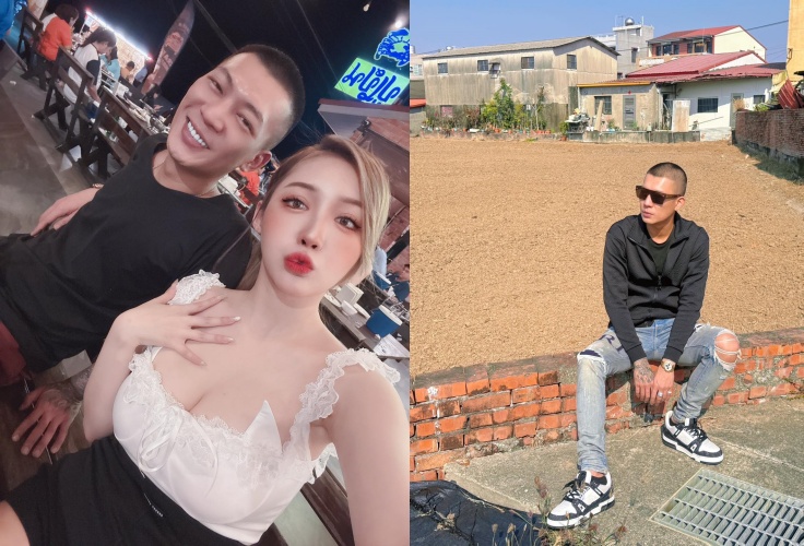 鳳梨博愛路遇襲！9槍掃射車身，妻子歐菈（右圖右）大受驚嚇。（翻攝自鳳梨臉書）