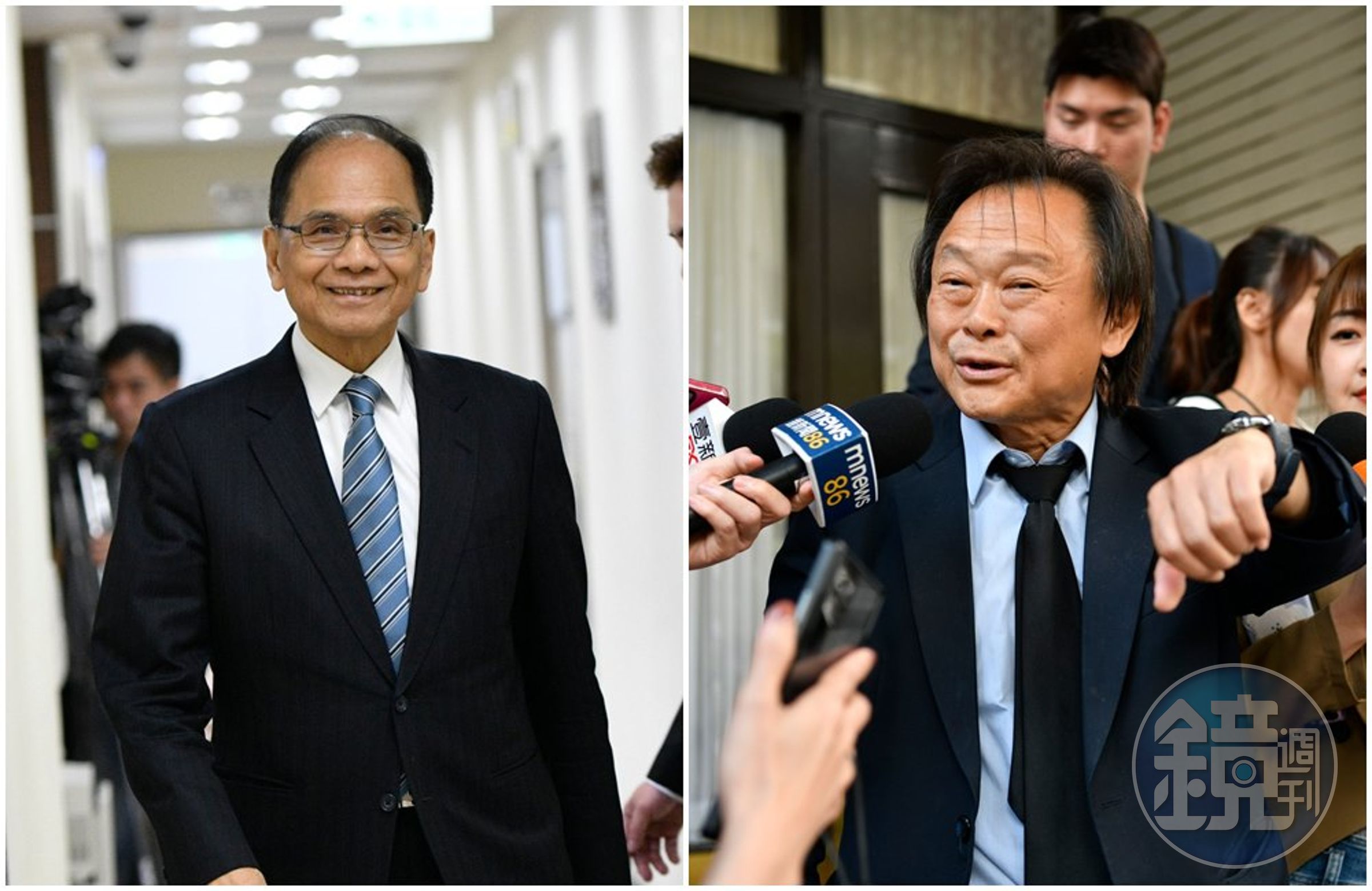 王世堅(右圖)稱民進黨黨內有人羞辱游錫堃(左圖)。