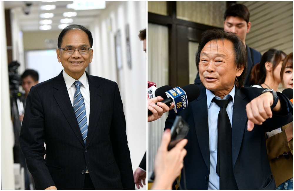 王世堅（右圖）稱民進黨黨內有人羞辱游錫堃（左圖）。