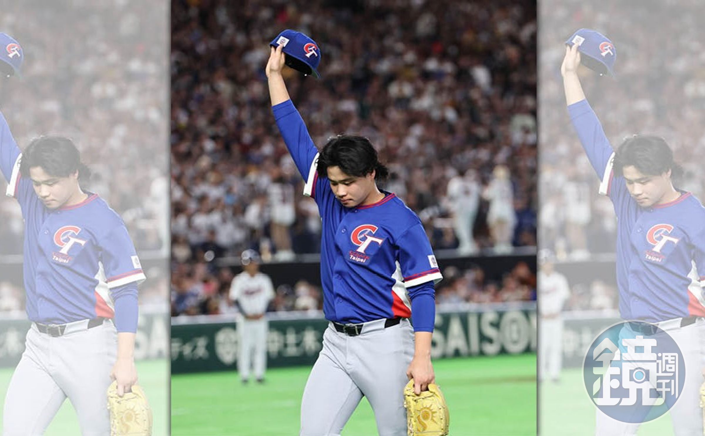 WBC台韓大戰比賽過程中，孫易磊（圖）疑似脫口一句台語，被主播魏楚育即時「翻譯」為「Let's go」，畫面在網路引發熱議。