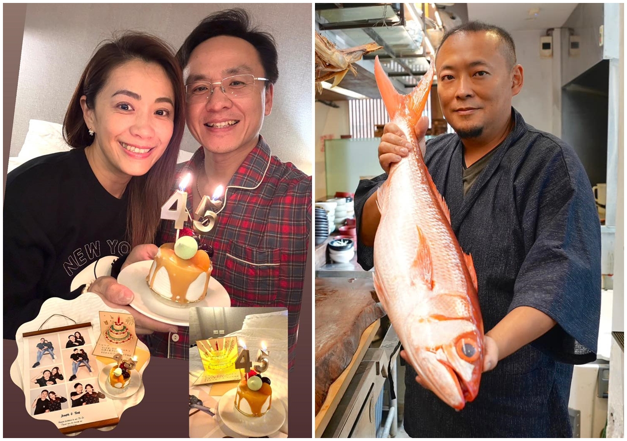 柯以柔近日與男友曬出慶生合照，前夫郭宗坤今突然po文，「捻花惹草啥的 我好像也會」，似乎意有所指。（翻攝自Jo先生的下班日常／郭宗坤臉書）