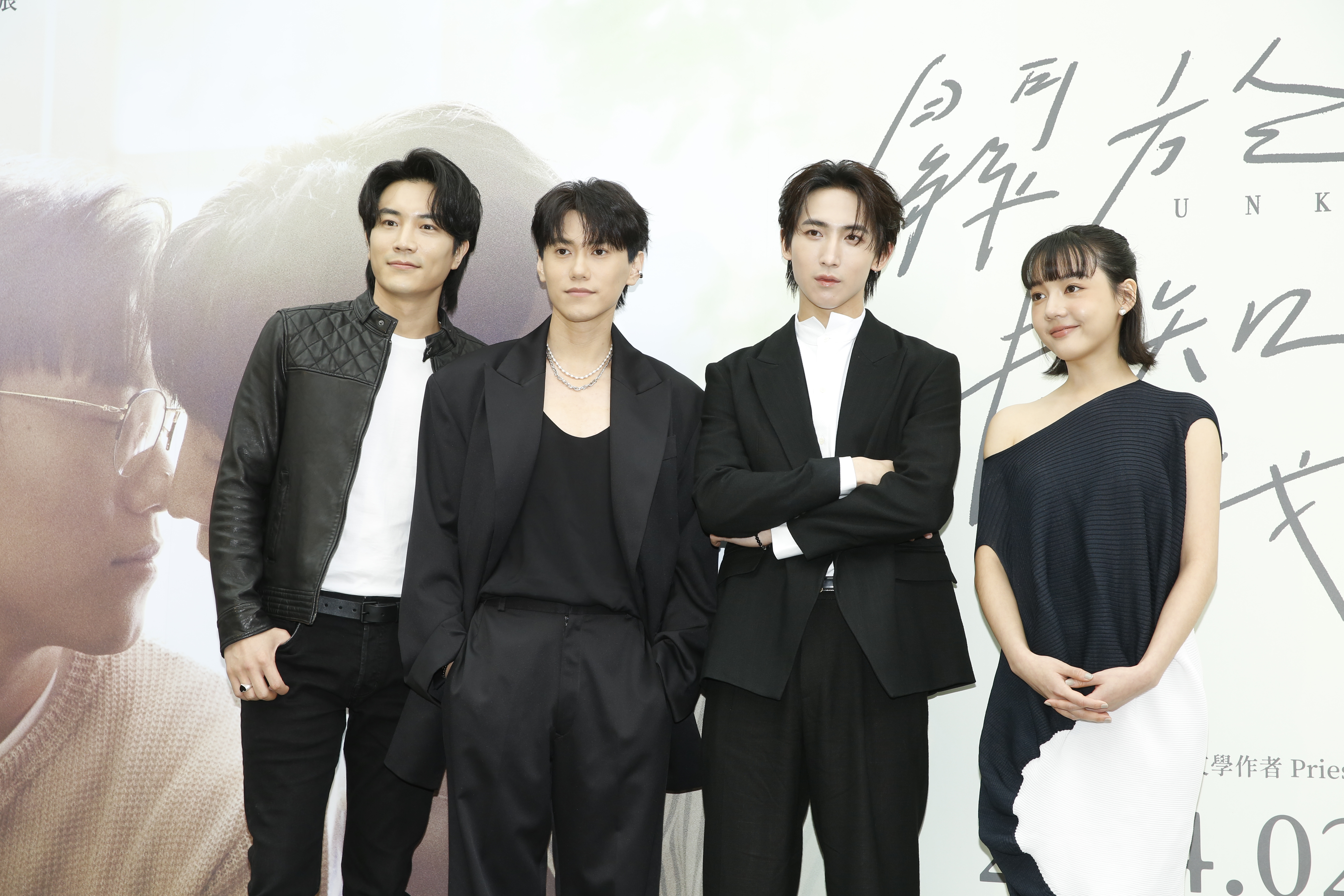 張楷奕(左起)、黃宏軒、邱宇辰、楊子儀劇中有多場精彩武打戲。