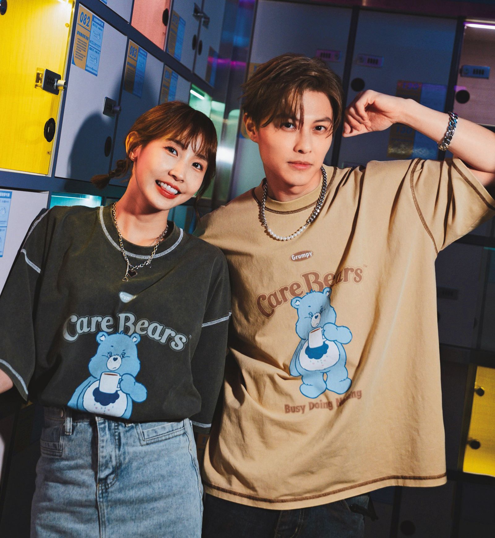 粿粿（左）和王子（右）偷情，甚至明目張膽地穿情侶裝曬恩愛。（翻攝自王子IG）